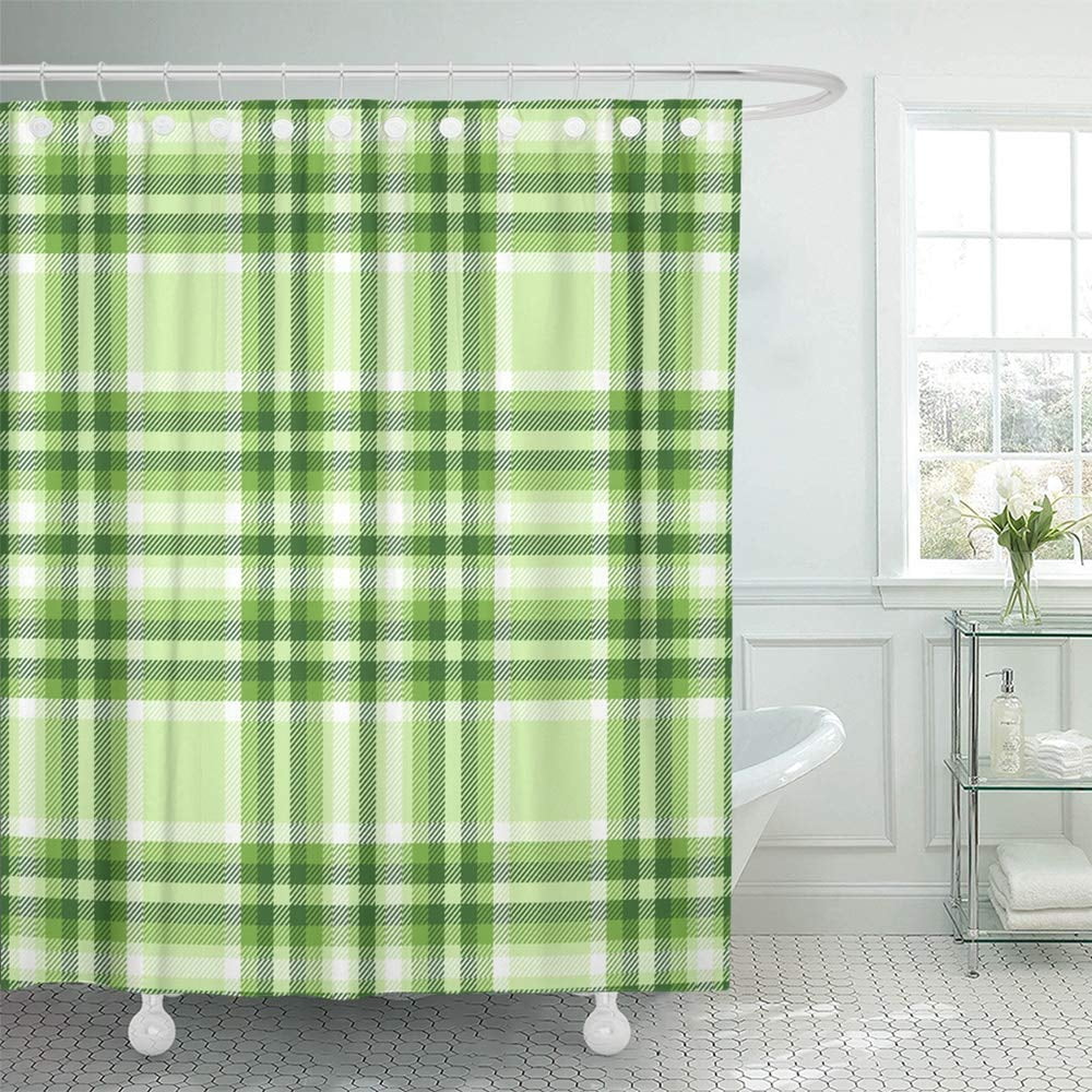 PKNMT Check Tartan Plaid Pattern in Soothing Shades Dark Light Green