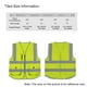 thumbnail image 3 of SFVest Alta visibilidad Chaleco reflectante de seguridad Chaleco reflectante Bolsillos múl Irfora Chaleco reflector, 3 of 7