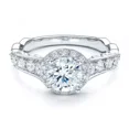 thumbnail image 2 of Spot Jewel 14k White Gold Over Ring for Women's - Round Cut 2.1 Ct Lab Created Diamond Engagement Ring for Women's - Split Shank Anniversary Gift for Her - Christmas Special Gift for Her, 2 of 7
