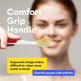 thumbnail image 2 of MOUTHWATCHERS - Manual Toothbrushe, Clean Teeth for Adult, Floss Bristle Silver, Invented by Doctor Plotka's 3 toothbrushes, 2 of 7