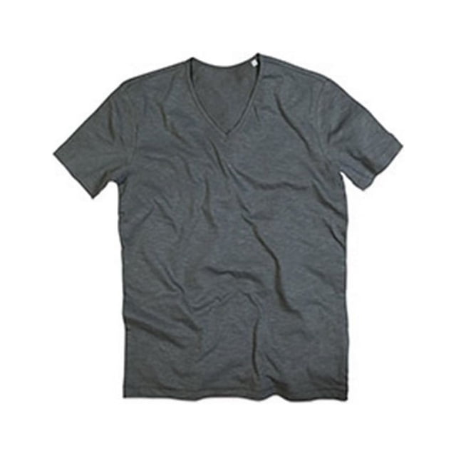 Stedman - Camiseta cuello en pico para hombre (Gris Pizarra)