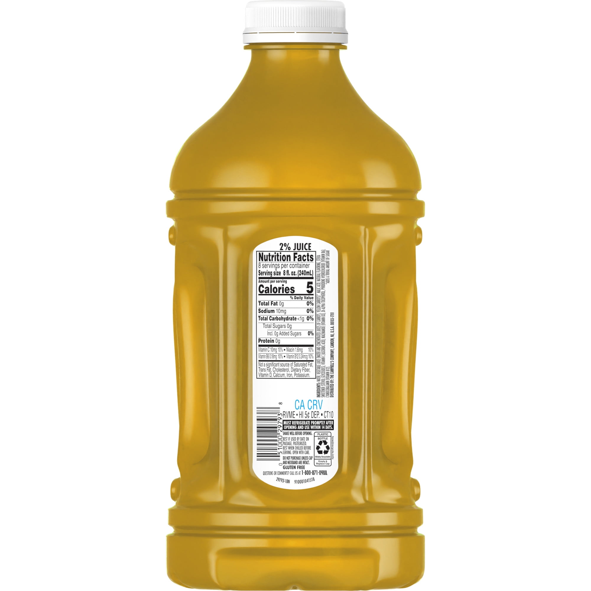 V8 Splash Citrus Punch Zero Sugar Juice Beverage, 64 fl oz Bottle