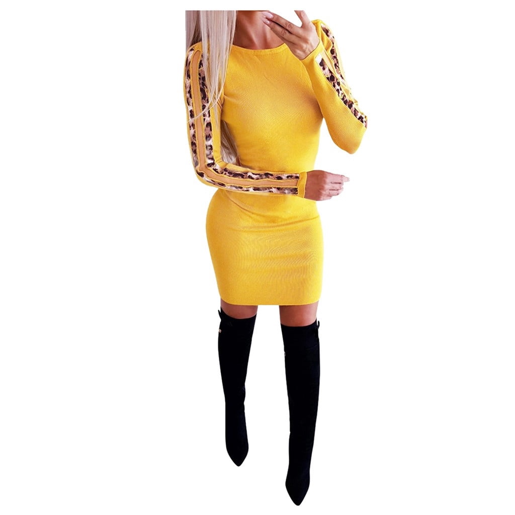 long sleeve christmas party dress