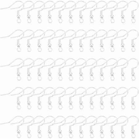 about 150 Pcs Stainless Steel Earring Hooks 925 Sterling Silver Plated Ear Wire with Loops Fish Hooks Earring Hooks with Coil and Ball French Ear Wire Hooks