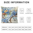 thumbnail image 5 of YINGXI  Hello Love Blue Hydrangea Bicycle Throw Pillow Covers,Flowers Summer Spring Mother's Day Cushion Case for Sofa Couch 20x20in, 5 of 5