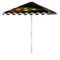 thumbnail image 1 of Best of Times 1020W1433 Racing Flames 6 ft. Square Market Umbrella, Black, Red & White, 1 of 2