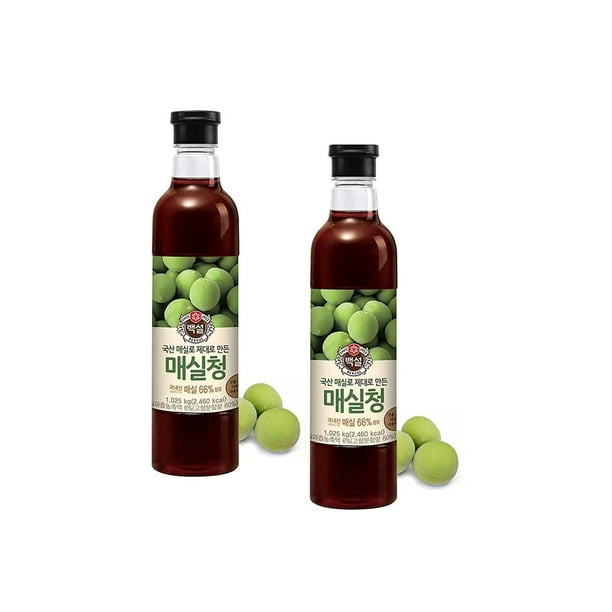 Korean Beksul All Purpose Plum Extract Syrup 매실청 2.2lb Two Pack