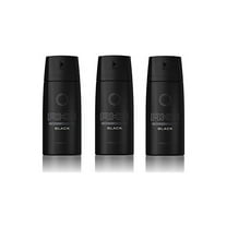 Axe Mens Deodorant, Body Spray, Black,  Fragrance, 150ml, 5.07oz, 3Pack