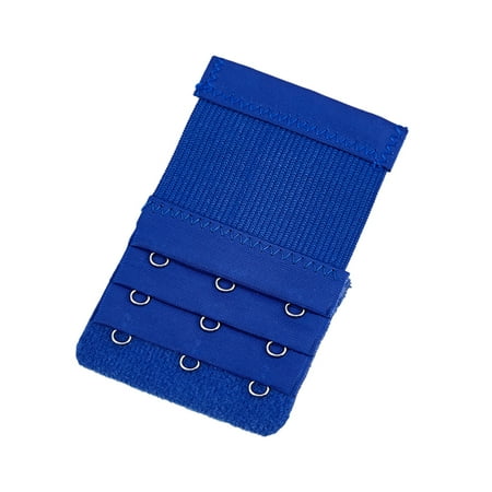 TureClos Extension Strap Bra Extenders 3 Rows 3 Hooks Women Accessories Multicolor Lengthened Back Replacement Intimates Underwear royal blue