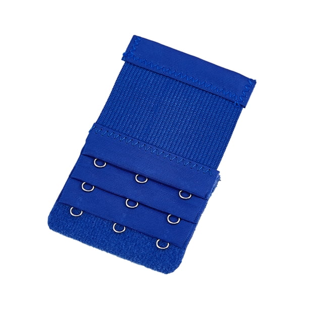 Qarigey Extensores de sujetador con correa de extensión, 3 filas, 3 ganchos, accesorios para mujer, ropa interior íntima de repuesto de espalda Accesorios de disfraces azul real Qarigey AP010604-12