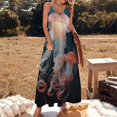 thumbnail image 2 of Jellyfish Ocean Style Design Sleeveless Dress Woman Fashion Long Dresses Women's Summer Suit Dress 2025, 2 of 7
