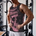 thumbnail image 5 of Logiee Skull and Snake Art Print Men's Workout Tank Top,Quick Dry Workout Tank Top,Gym Muscle Tee,Fitness Bodybuilding Sleeveless T Shirt-3X-Large, 5 of 7