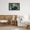 thumbnail image 3 of Stupell Industries Farmhouse Loon Family on Lake Black Floating Frame Canvas Art, 31 x 21, by Paul Brent, 3 of 8