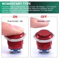 thumbnail image 5 of Twidec / 16mm Waterproof Red Metal Shell Momentary Raised Top Push Button Switch 3A/12~250V SPST 1NO Start Button, 5 of 5
