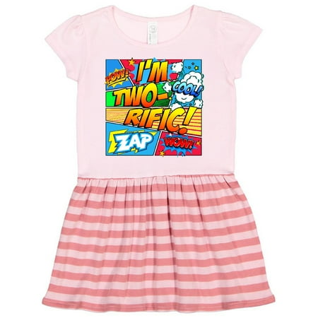

Inktastic I m Two Rific Gift Toddler Girl Dress