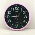 thumbnail image 1 of Relojes de pared - Reloj de pared silencioso sin tictac de con luz - Reloj de pared decorativo grande para cocina, Rosa BLESIY reloj de pared, 1 of 8