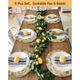 thumbnail image 4 of 13 Inch Round Placemats Set of 4, Vintage Palm Trees Non Slip Heat Insulation PP Table Mats, Summer Botanical Retro Watercolor Washable Place Mats for Kitchen Dining Party Table Decor, 4 of 7