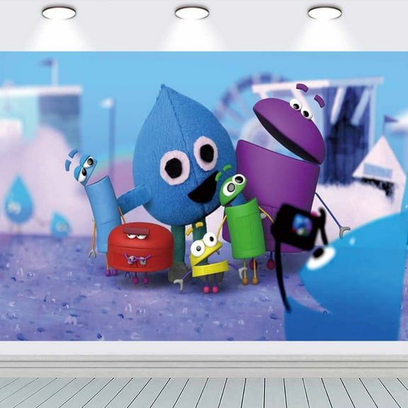 Ask The Storybots Taspestry Poster Banner Backdrop Background Wall Decor Party Supplies