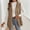 Brown, variant on Brondbend Womens Vest Jacket Winter Coat for Women Hooded Sleeveless Button Outerwear Solid Color Thick Loose Fit Coats Ladies Going out Tops Beige