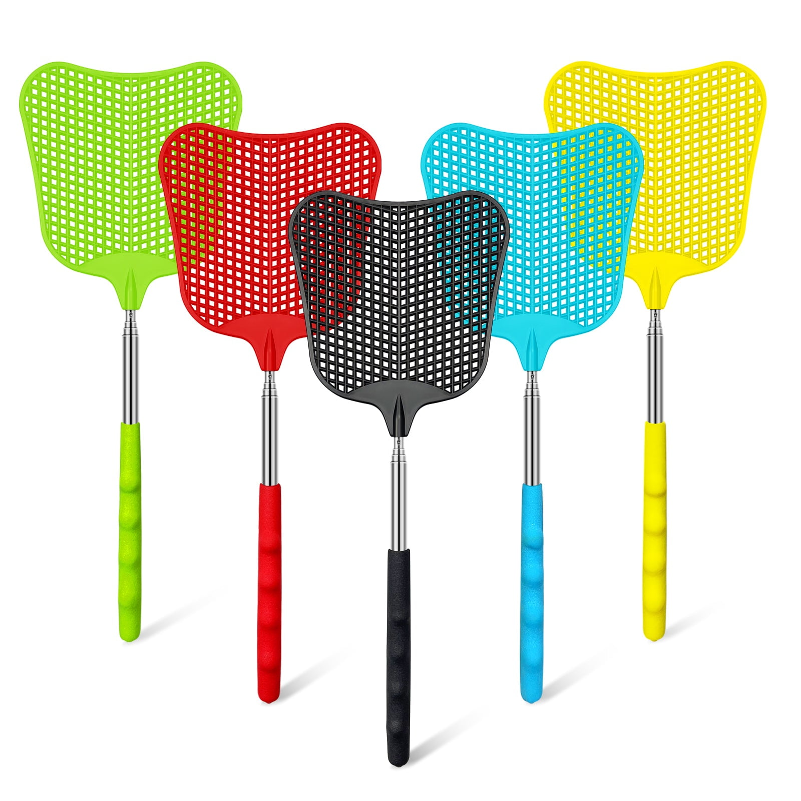 Extendable Fly Swatter, Durable Telescopic Plastic Fly