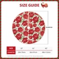thumbnail image 2 of Rateoe Rose Flowers Pattern Christmas Tree Skirt with Ties , Christmas Tree Decorations, Farmhouse Christmas Decor Xmas Holiday Decorations-30", 2 of 6