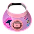 thumbnail image 1 of Sombrero de visera Strade Fareast Limited con ventilador ajustable para niños deportes al aire libre Rosa, 1 of 8