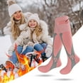 thumbnail image 5 of Electric Heated Socks Outdoor Sport Socks Fast Heating For Skiing Sport Supplies (Pink), 5 of 10
