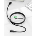 thumbnail image 4 of 3 ft Printer Power Cord Cable Fit for HP OfficeJet Pro, Envy, DeskJet Series Printers 2 Prong Replacement - (ETL Listed Cable), 4 of 7
