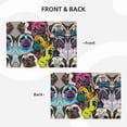thumbnail image 4 of Placemats Set of 4 / 6, Colorful Pug Placemats for Dining Table Indoor/Outdoors Heat Resistant Washable Placemats 18" x 12", 4 of 8