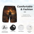 thumbnail image 3 of Fotbe Western Rainy Desert Cowboy Traje de Baño para Hombre – Shorts de Natación de Secado Rápido con Forro y Bolsillos-X-Large, 3 of 6