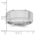 thumbnail image 4 of 925 Sterling Silver 8mm Brushed Fancy Band Ring Size 12, 4 of 7