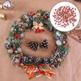 thumbnail image 4 of HAIKING Baies de Houx Rouges Artificielles, 100 Pcs Houx de Noël Givré Baies Décoratives pour Arbre de Noël, Artisanat, Guirlande de Noël, Mariage, Décoration Intérieure (Rouge), 4 of 7