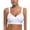White, variant on Odeerbi Sports Bras for Women 2025 V-Neck Solid Comfort Yoga Top Traceless Camisole Underwear Bra White
