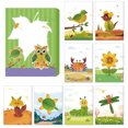thumbnail image 1 of Kit de arte con hojas para niños | Set de manualidades de otoño con hojas precortadas y pegamento | Artículos para fiestas de Acción de Gracias y Halloween en el aula, 1 of 1