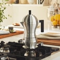 thumbnail image 2 of Alessi Pulcina Stove top Coffee Maker, 6 cups, Black, 2 of 7