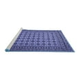 thumbnail image 2 of Ahgly Company Machine Washable Indoor Square Southwestern Blue Country Area Rugs, 6' Square, 2 of 4