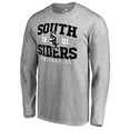 thumbnail image 2 of Men's Ash Chicago White Sox South Siders Hometown Long Sleeve T-Shirt, 2 of 3