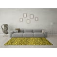 thumbnail image 3 of Ahgly Company Indoor Rectangle Abstract Yellow Modern Area Rugs, 3' x 5', 3 of 4