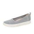 thumbnail image 5 of Vionic Womens Uptown Knit Skimmer Flat Light Grey, 5 of 5