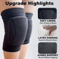 thumbnail image 3 of Men Women Knee Pads for Volleyball Wrestling Sports, Lightweight Compression Knee Sleeve f, 3 of 5