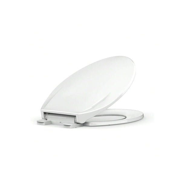 Elongated toilet seat con quick-release y quick-attach feature - plastic toilet seat con soft-close function, never loosen, easy to install y clean - ideal para para bathroom decor in summer