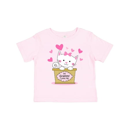

Inktastic Kitty Grammy Loves Me Gift Toddler Toddler Girl T-Shirt
