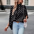 thumbnail image 1 of Blusa Mangas Largas Camisetas informales elegantes con manga de murciélago para mujer, camisetas de moda para ir al trabajo Ygjytge Negro T M para Mujer, 1 of 8