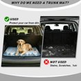 thumbnail image 4 of HUISEFOR Winter Pine Car Trunk Mat 29" x 39", Universal Cargo Liner Full Protection, Scratchproof Easy Clean Fits for Most Cars SUV, 4 of 7