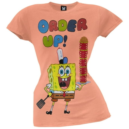 Spongebob Spuarepants - Order Up Juniors T-Shirt