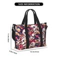 thumbnail image 2 of Travel Duffle Bag Skull record artist Travel Tote Bags Carry on Luggage Waterproof Weekender Bags with Top Handle Adjustable Shoulde Strap for Travel Gym, 2 of 5