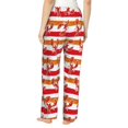 thumbnail image 3 of Daiia Red Lobster Women's Sleep Pant with Pockets and Drawstring,Pajama Pants-Small, 3 of 9