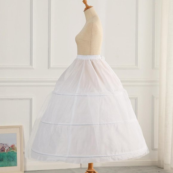 3 Anneaux Jupons Robe de Soirée Jupon de Mariage Jupon Crinolines= Mariée K2Y12