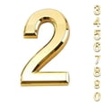 thumbnail image 2 of Yuarrent Espejo dorado de 5 Cm, ​​número de casa Digital, galvanoplastia de plástico, 0-9, señal de número de casa de habitación, accesorios de Decoración del hogar 9 Yuarrent JJ23215-09, 2 of 6