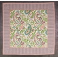 thumbnail image 2 of Vargottam Collection de Luxe Table à Dîner en Lin Décor Serviette en Coton Tissu Imprimé Serviettes Réutilisables Ensemble de 4, 20 X 20 - Paisley Asiatique, 2 of 6